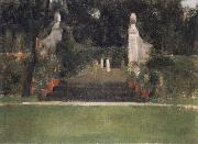 Fernand Khnopff The Garden in Famelettes Spain oil painting artist